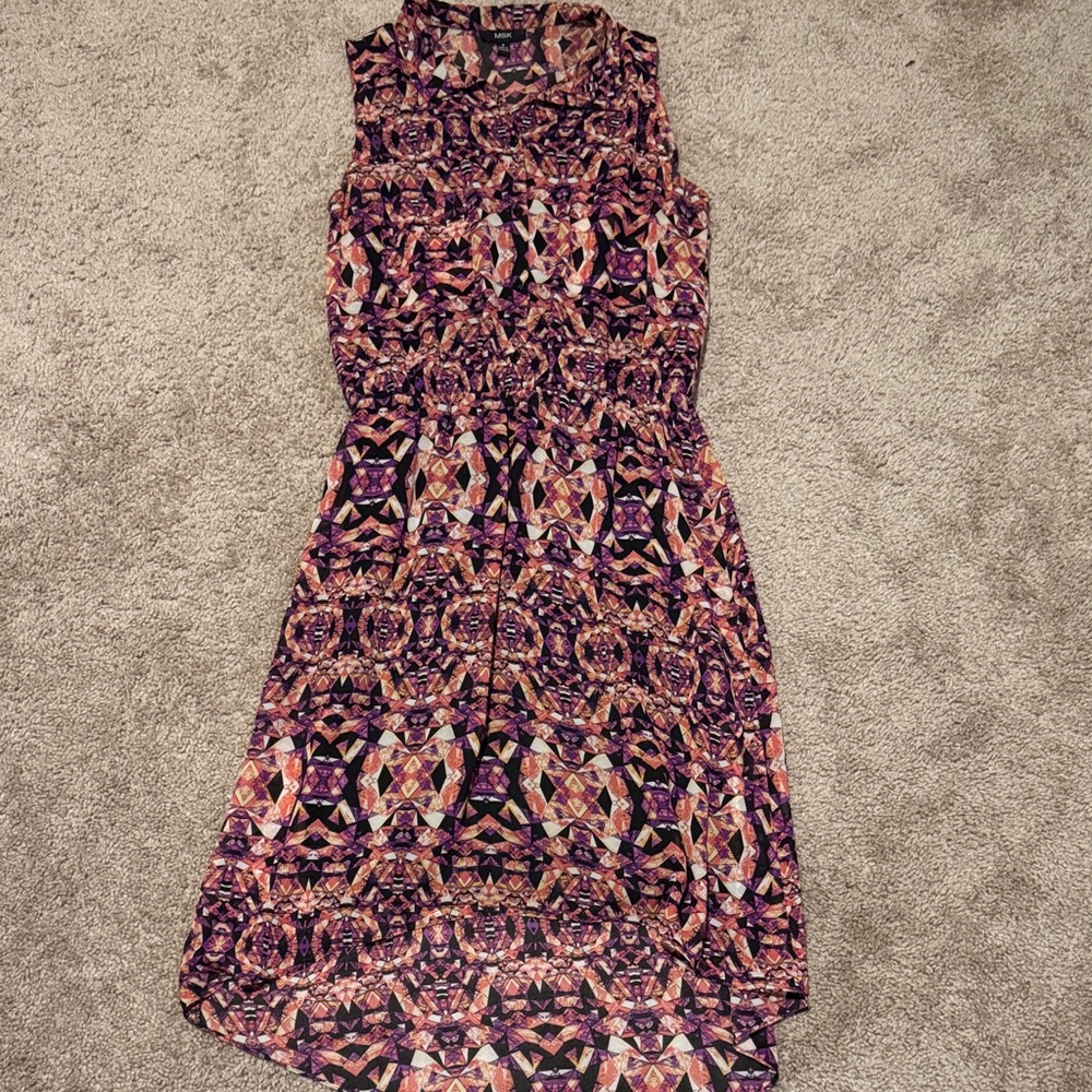 MSK Multicolor High Low Dress